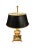 Hollywood Regency Late 20th Century Brass Pineapple Table Lamp With Tole Shade For Sale - Image 3 of 6