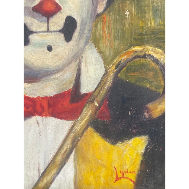 Pair of Oil on Canvas Paintings of a Clown Couple by Lydia Field Emmet For Sale - Image 9 of 9