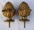 Simply gorgeous gilded bronze finials designed for use as bed post finials, curtain rods, staircase finials. The intricate...