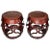 1950s Chinese Asian Hardwood Garden Seat Stools - a Pair For Sale