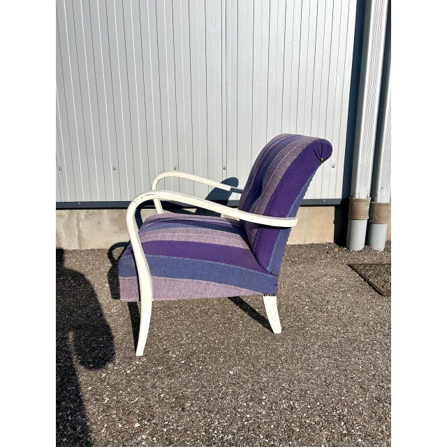 Mauve Art Deco Armchairs, 1930s, Set of 2 For Sale - Image 8 of 14