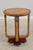 Art Deco Maitland Smith Round Art Deco Burl Wood End Table For Sale - Image 3 of 18