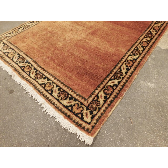 Rustic 1930s Hand Knotted Persian Mahar Runner For Sale - Image 3 of 13