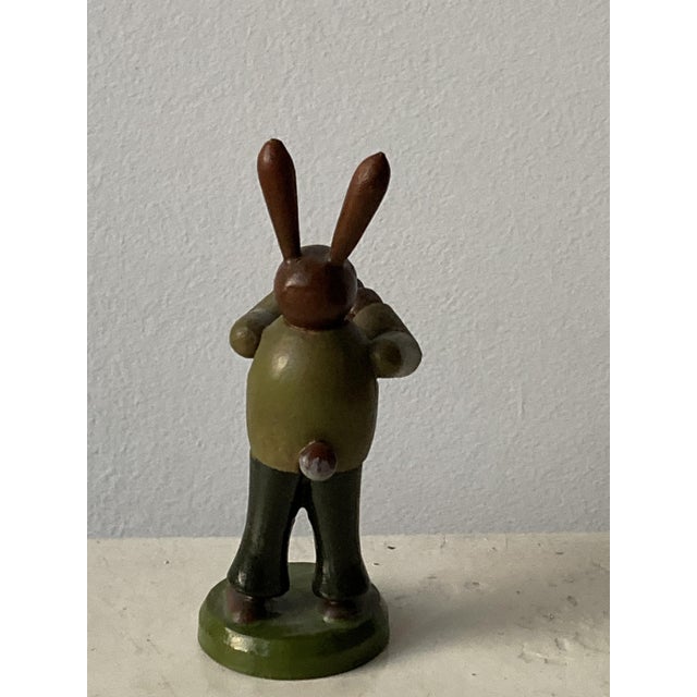 Folk Art German Wooden Rabbit Figures Playing Music, Set of 6 For Sale - Image 18 of 18