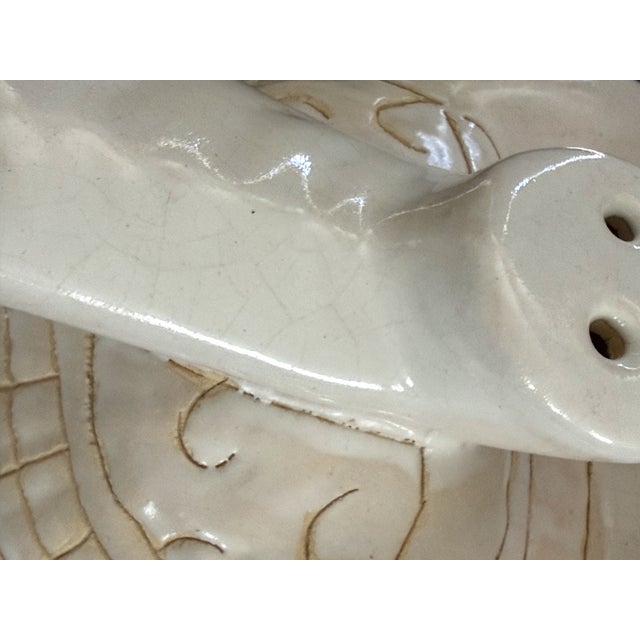 Mid Century Ceramic Elephant Garden Stool or Plant Stand For Sale - Image 12 of 13