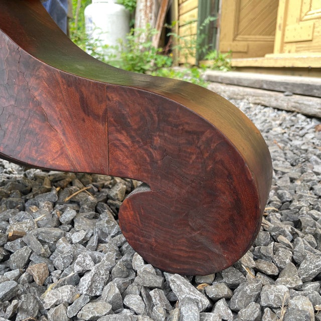 Mid 19th Century 1800s Empire Period Tavern-Size Table With Carved Details For Sale - Image 5 of 13