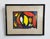 Lovely set of 3 colourful modernist abstract paintings by Austrian painter Irene Hartlmayr, framed, with a label on the...