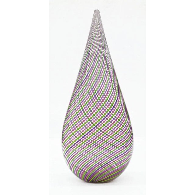 Bryan Rubino Contemporary Glass Blown Vase For Sale - Image 4 of 4