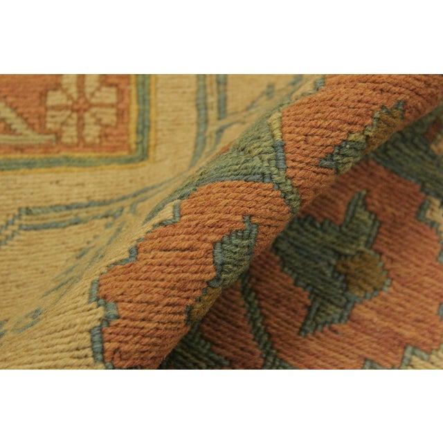 Textile Tribal Soumak Beige/Brown Wool Rug - 7'6'' X 10'3'' For Sale - Image 7 of 10
