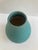 Mid Century Matte Turquoise Glazed Vase. Interesting matte turquoise finish fired on simple ceramic form. Add some serious...