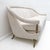 Mid-Century French Art Deco Style Sofa with Brass Details, 1950s For Sale - Image 3 of 10
