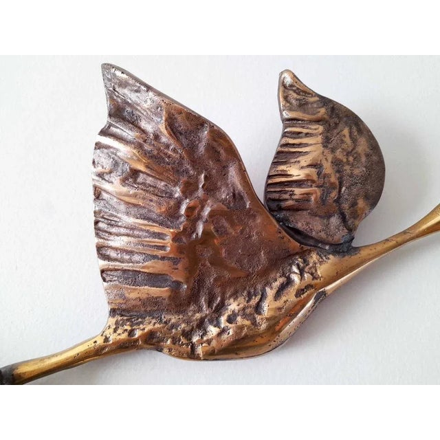 Metal Yves Lohé, Bird Sculpture, 1970s, Bronze For Sale - Image 7 of 11