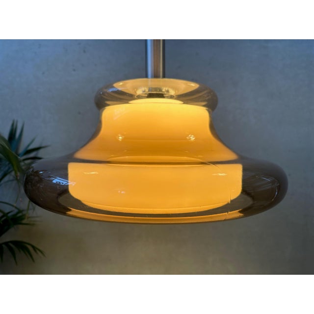 Black Vintage Adjustable Pendant Lamp in Acrylic, 1970s For Sale - Image 8 of 11