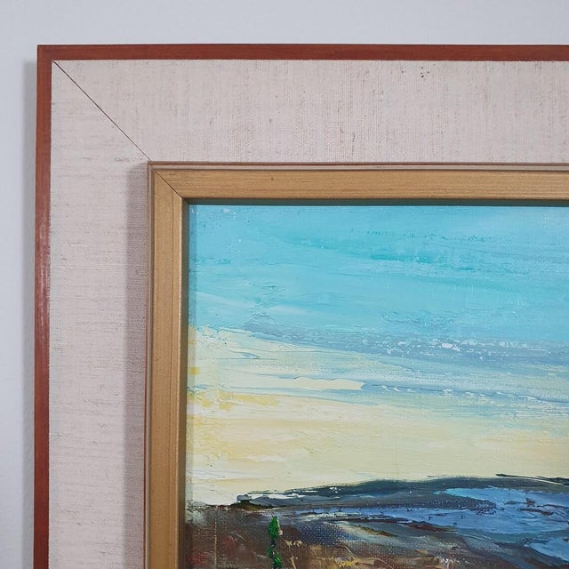 Nils Dramé, Winter Landscape, 1960s, Oil Painting on Canvas, Framed For Sale - Image 15 of 18