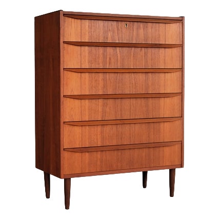 Vintage Danish Chest of Drawers in Teak, 1960s For Sale