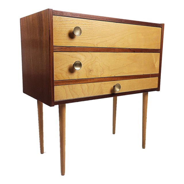Vintage Nightstand in Wood, 1970s For Sale