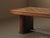 Brown Art Deco Oak and Walnut Marquetry Table, France, 1940 For Sale - Image 8 of 16