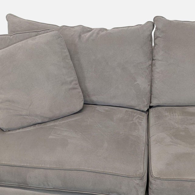 Room & Board Gray Fabric Sleeper Sofa With Pull-Out Mattress For Sale - Image 10 of 12