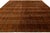Modern Hand-Knotted Tibetan Wool & Silk Area Rug in Rust Terracotta & Espresso For Sale In New York - Image 6 of 11
