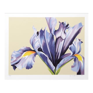 Lowell Blair Nesbitt, Iris on Beige, Screenprint For Sale