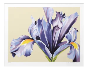 Lowell Blair Nesbitt, Iris on Beige, Screenprint