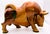 Mid-Century Modern Large Vintage Mid-Century Modern Hand Carved Wood Bull Sculpture For Sale - Image 3 of 11