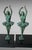 Black Art Deco French Pair of Dancer Bookends in Spelter and Black Marquina Marble For Sale - Image 8 of 18