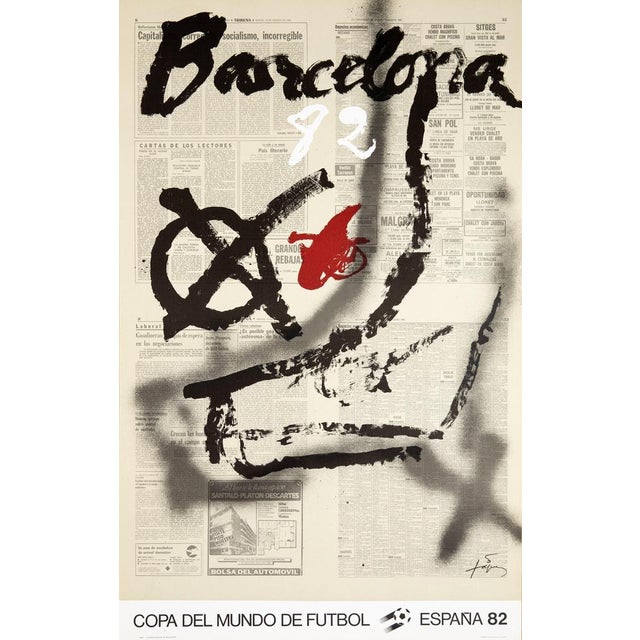 Antoni Tapies, Barcelona Poster, Lithograph For Sale - Image 5 of 5