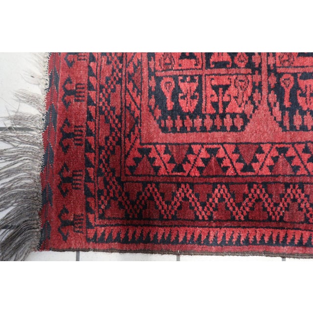 Islamic 1940s, Handmade Vintage Afghan Ersari Rug 2.2' X 2.9' For Sale - Image 3 of 12