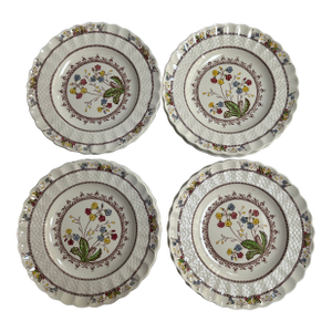 Vintage England Copeland Spode Cowslip Salad Plates Set of 11 Produced Between 1934 and 1969