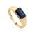 VRJewels 1.72ct Sapphire Vintage Signet Ring Size 6 in 14k Yellow Gold For Sale - Image 4 of 13