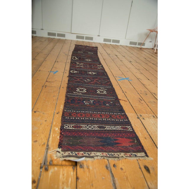 Antique Belouch Soumac Rug Runner - 1'7" x 10'4" For Sale - Image 10 of 11