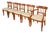 Kindel Furniture Regency Solid Cherry Wood Klismos Dining Chairs, Set of Five For Sale