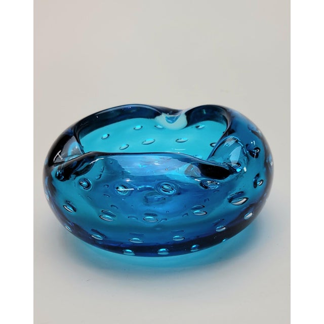 Blenko Mid Century Blenko Ashtray For Sale - Image 4 of 14