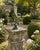 A handsome late 20th-century garden armillary sundial combining warm brass with beautifully aged verdigris metalwork. The...
