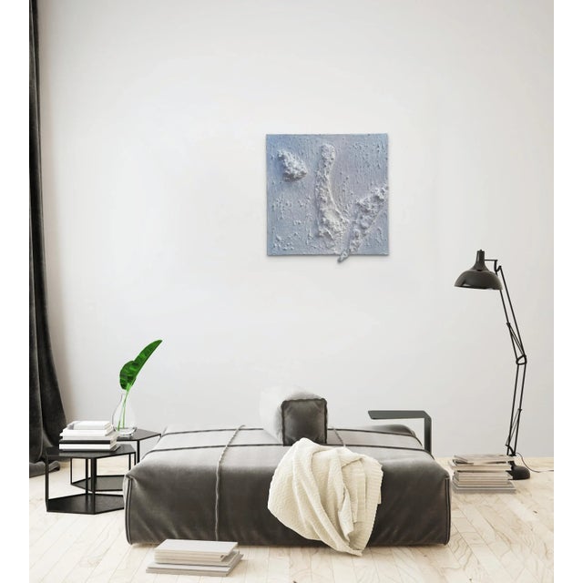 Abstract #Neutral Palette Abstract Relief Brutalist Oil Painting #1 by Diane Grant For Sale - Image 3 of 12