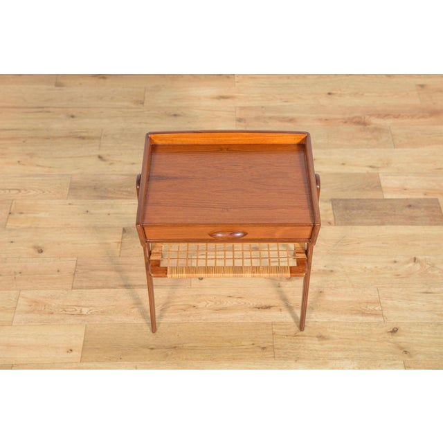 Mid-Century Modern Teak and Rattan Nightstands by Søren Rasmussen, 1960s, Set of 2 For Sale - Image 12 of 18