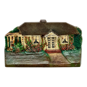 Rare & Hard to Find Antique American Cottage Cast Iron Doorstop by Cjo H L Judd Co. Circa 1920s