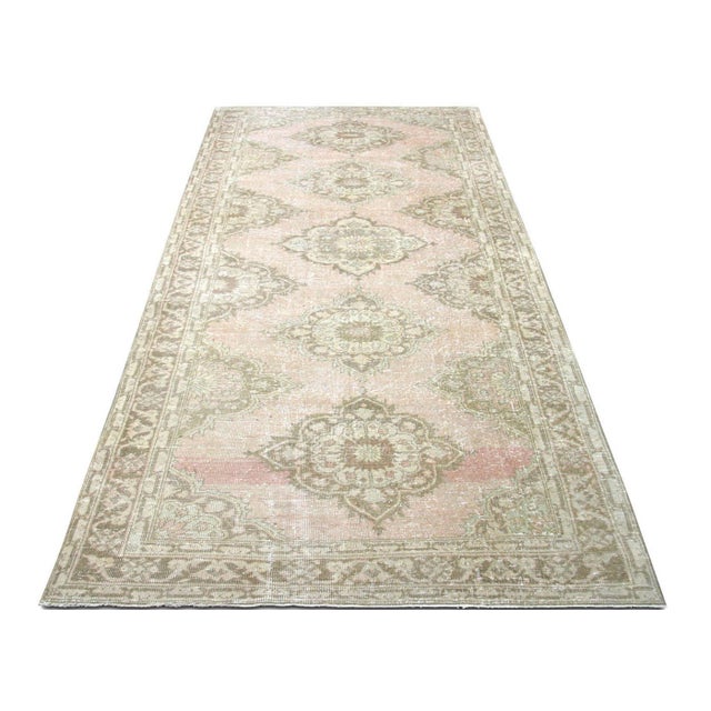 1960s 1960s Turkish Oushak Rug For Sale - Image 5 of 6