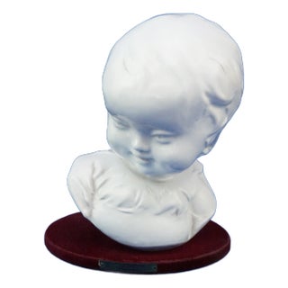 Futuristic Bust of Girl by Domenico Matteucci, Mid-20th Century For Sale