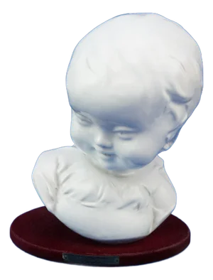 Futuristic Bust of Girl by Domenico Matteucci, Mid-20th Century