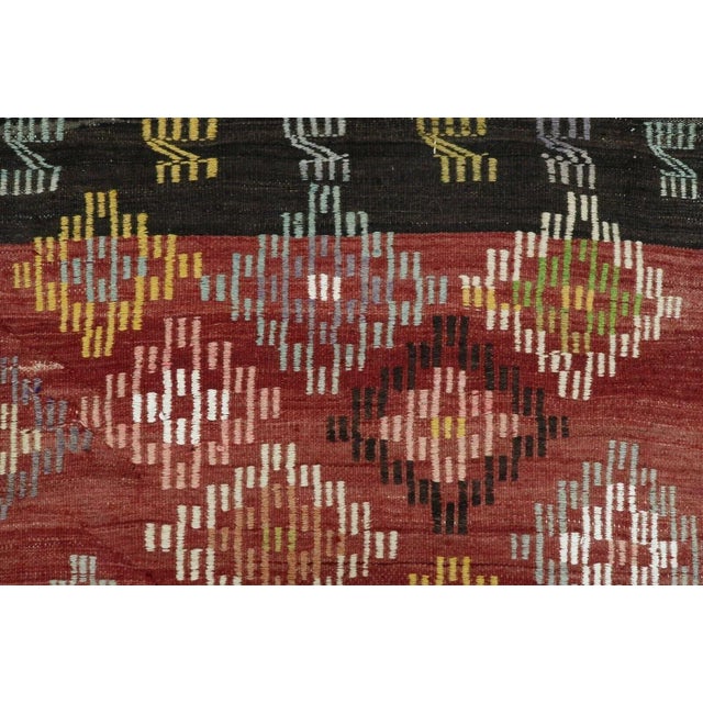 1960s Vintage Turkish Handmade Kilim Rug - 78"x112" For Sale - Image 9 of 12