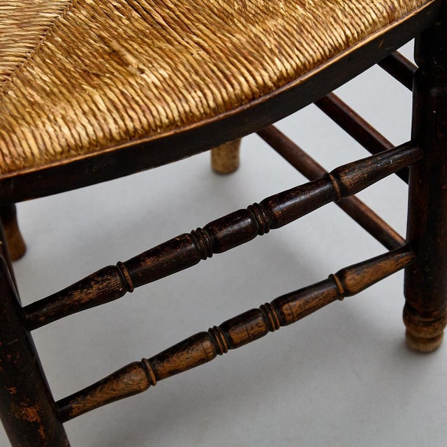 Rustic Wood French Chairs, 1950s, Set of 4 For Sale - Image 17 of 18