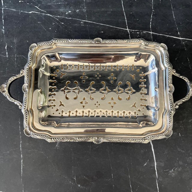 Antique John Round & Sons 3-Piece Covered Vegetable Dish [Sheffield 3025] For Sale - Image 10 of 13