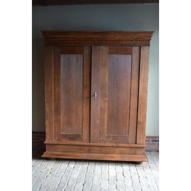 Antique German Oak Cabinet For Sale - Image 9 of 10