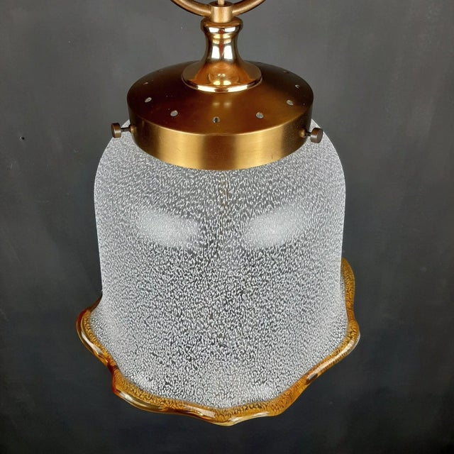 1980s Vintage Murano Glass Pendant Lamp, Italy, 1980s For Sale - Image 5 of 11