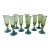 Anthropologie Galleria Champagne Flutes Pink, Blue & Green Optic Swirl- Set of 11 For Sale
