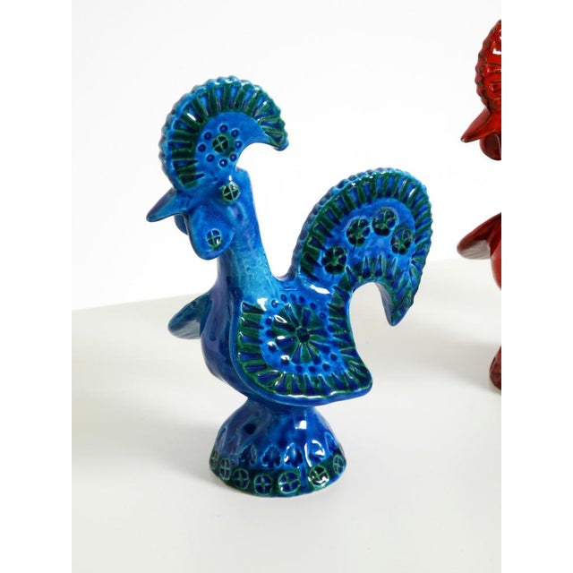 Ceramic Roosters by Aldo Londi for Bitossi, Italy, 1960s, Set of 2 For Sale - Image 13 of 18