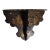 Chinoiserie Black Paper Mache Wall Shelf Bracket For Sale