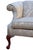 Champagne 1990s Ethan Allen Chippendale Camelback Sofa in Silver-Champagne Silk Damask For Sale - Image 8 of 18
